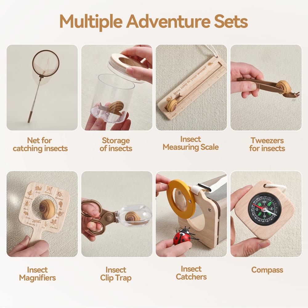 Montessori Educational Toys Ki - Outdoor Adventure Kit For Kids reseña y precio