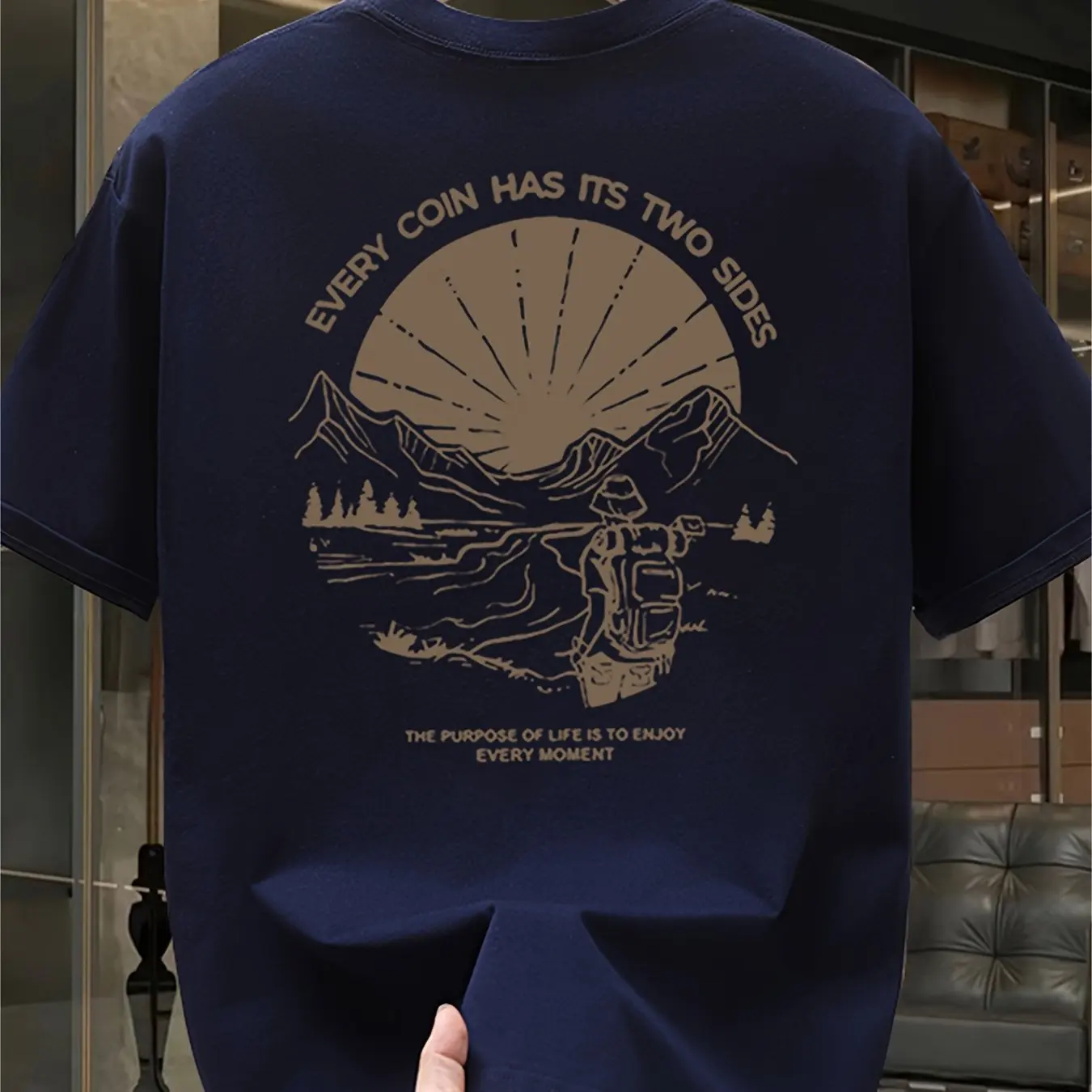 Vintage Mountain Hiking Graphi - Outdoor Adventure Quotes Short reseña y precio