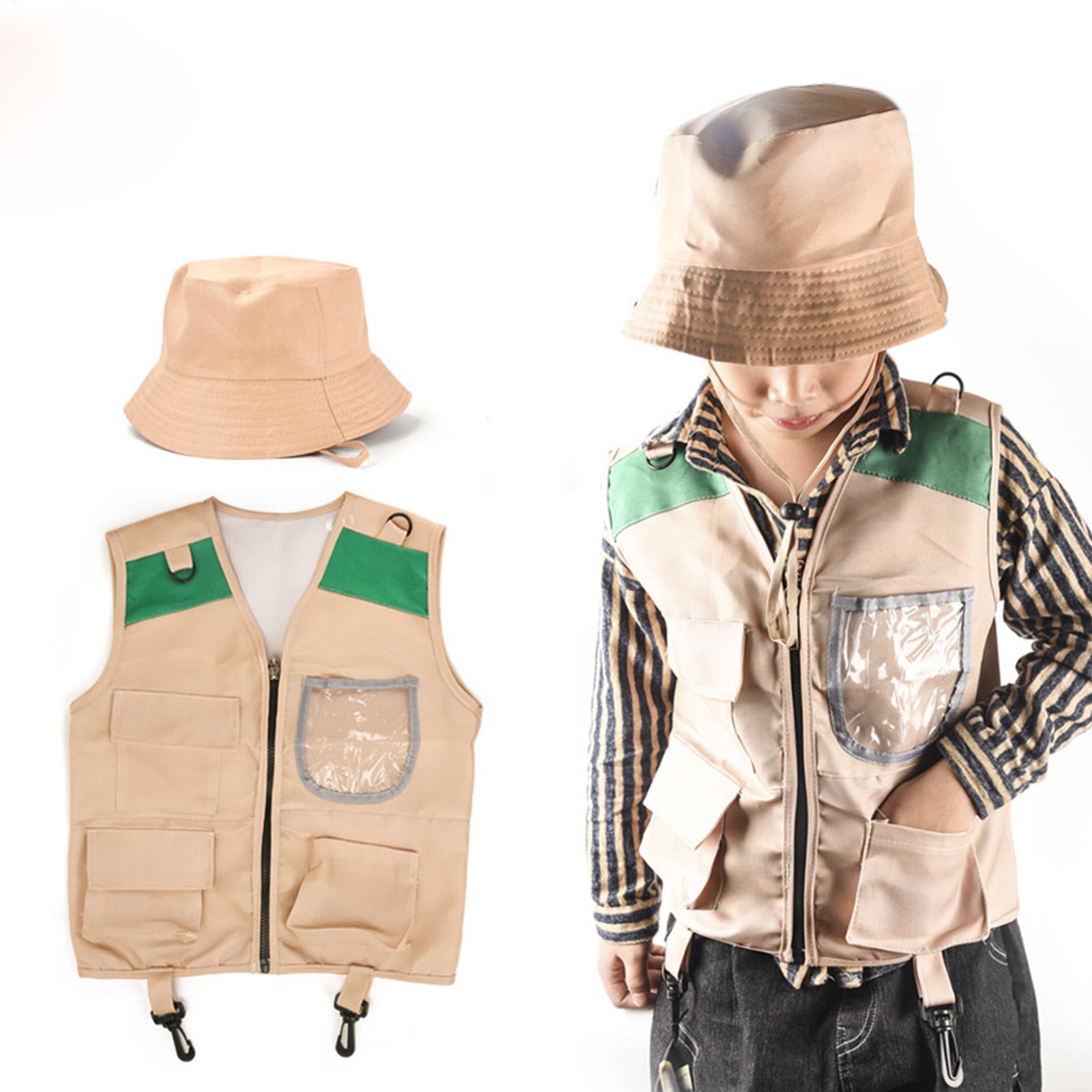 Kids Explorer hat and vest Cos - Outdoor Adventure Kit For Kids reseña y precio