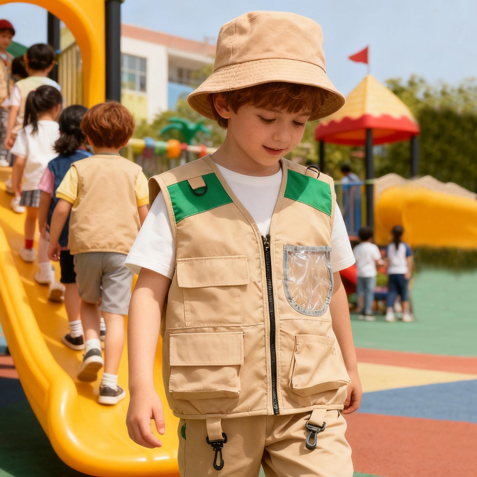 Kids Explorer hat and vest Cos - Outdoor Adventure Kit For Kids reseña y precio