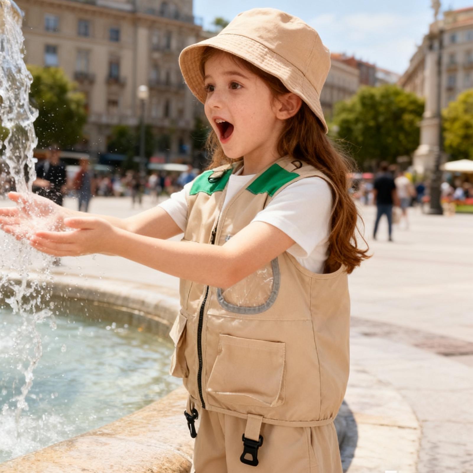 Kids Explorer hat and vest Cos - Outdoor Adventure Kit For Kids reseña y precio