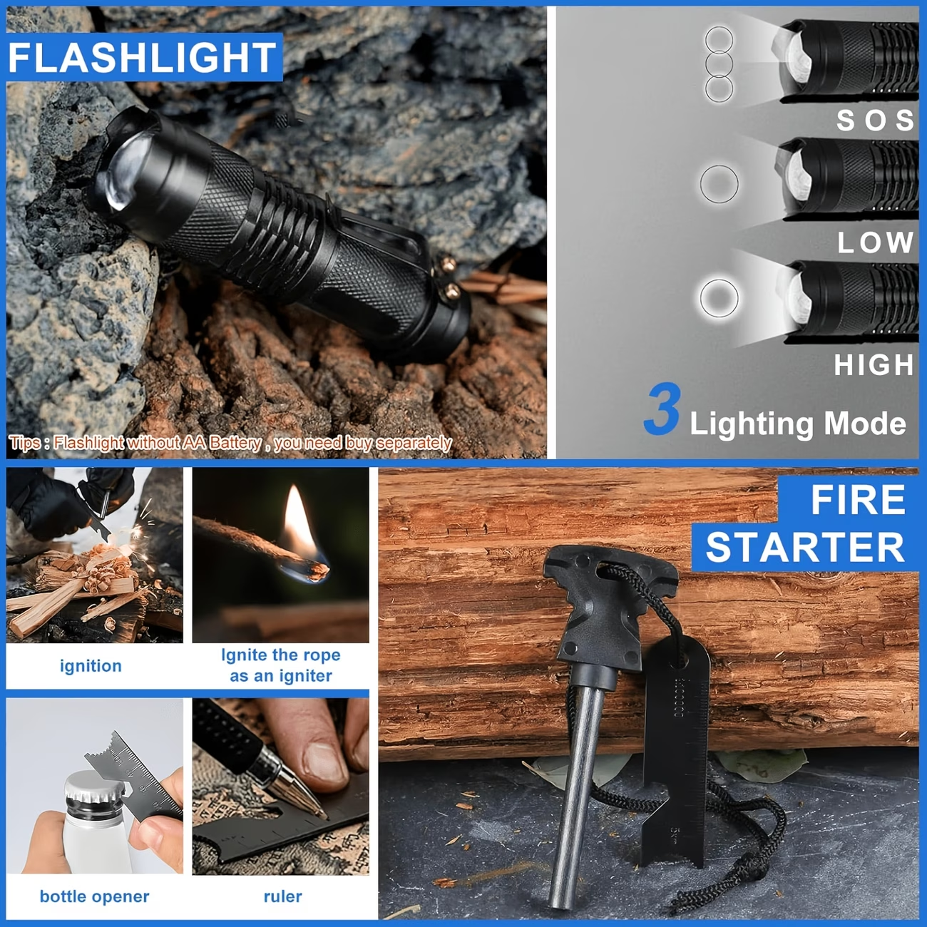 Men's Ultimate Survival Kit -  - Outdoor Adventure Kit reseña y precio
