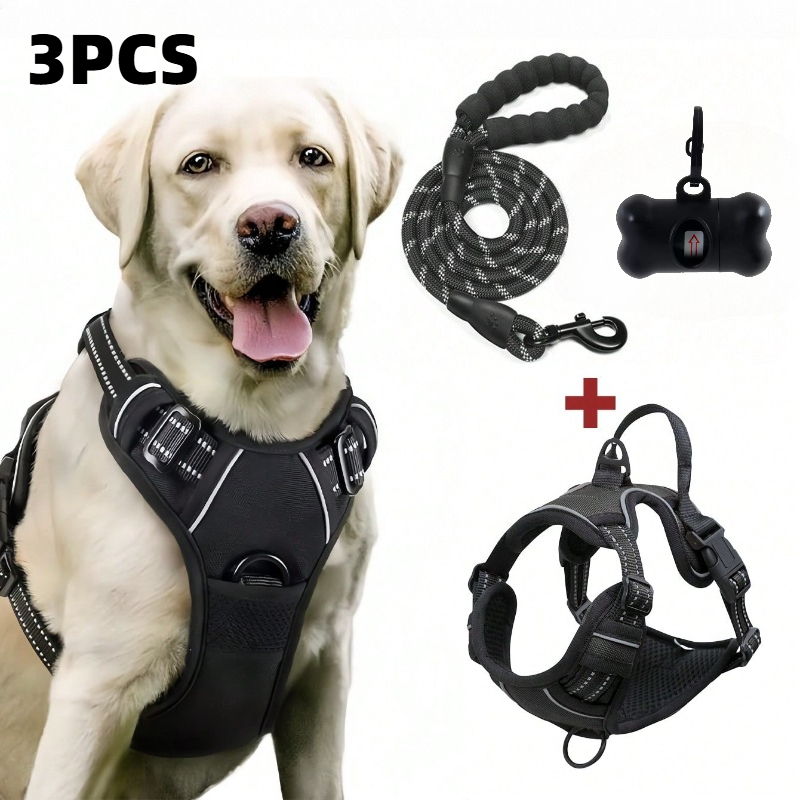 High Reflective Dog Harness Se - Outdoor Adventure Kit reseña y precio