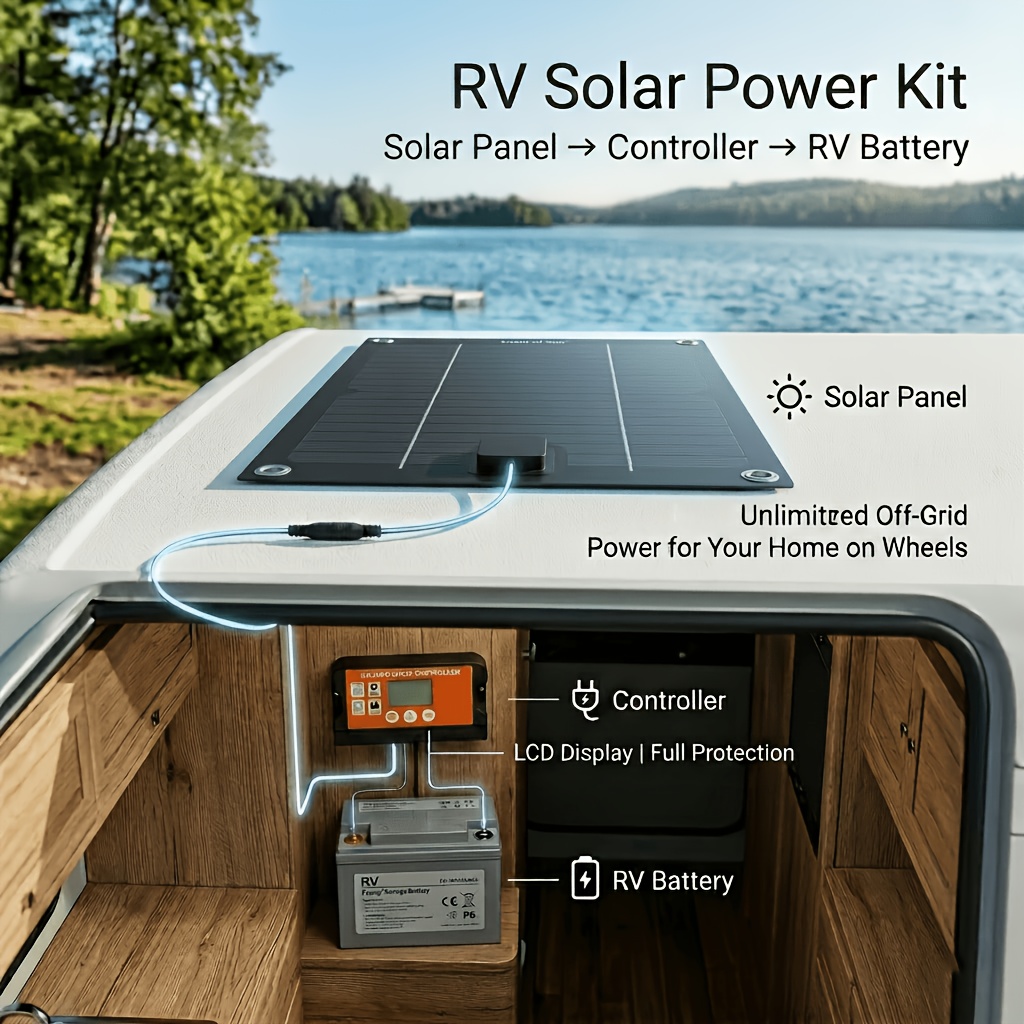 18V Solar Power Kit for Yacht, - Outdoor Adventure Kit reseña y precio