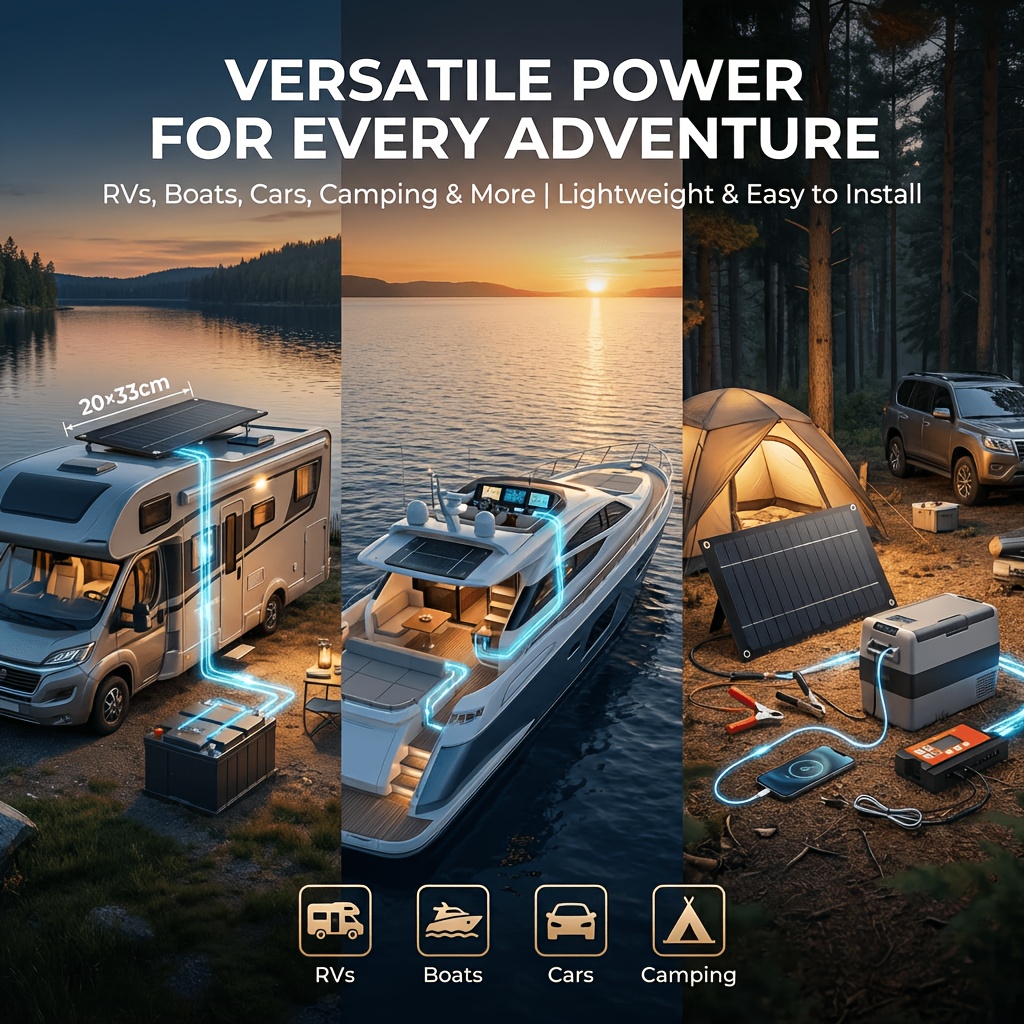 18V Solar Power Kit for Yacht, - Outdoor Adventure Kit reseña y precio