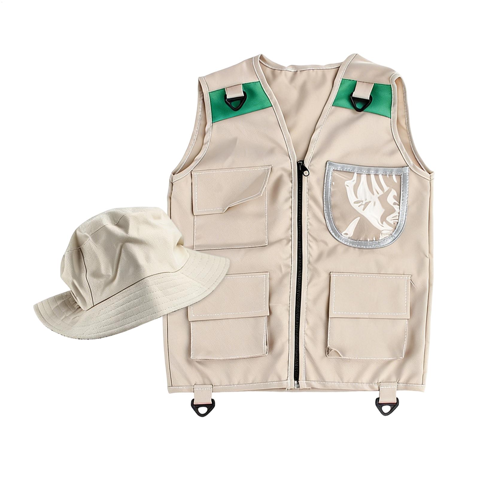 Kids Costume Vest Hat ,Nature  - Outdoor Adventure Activities For Kids reseña y precio