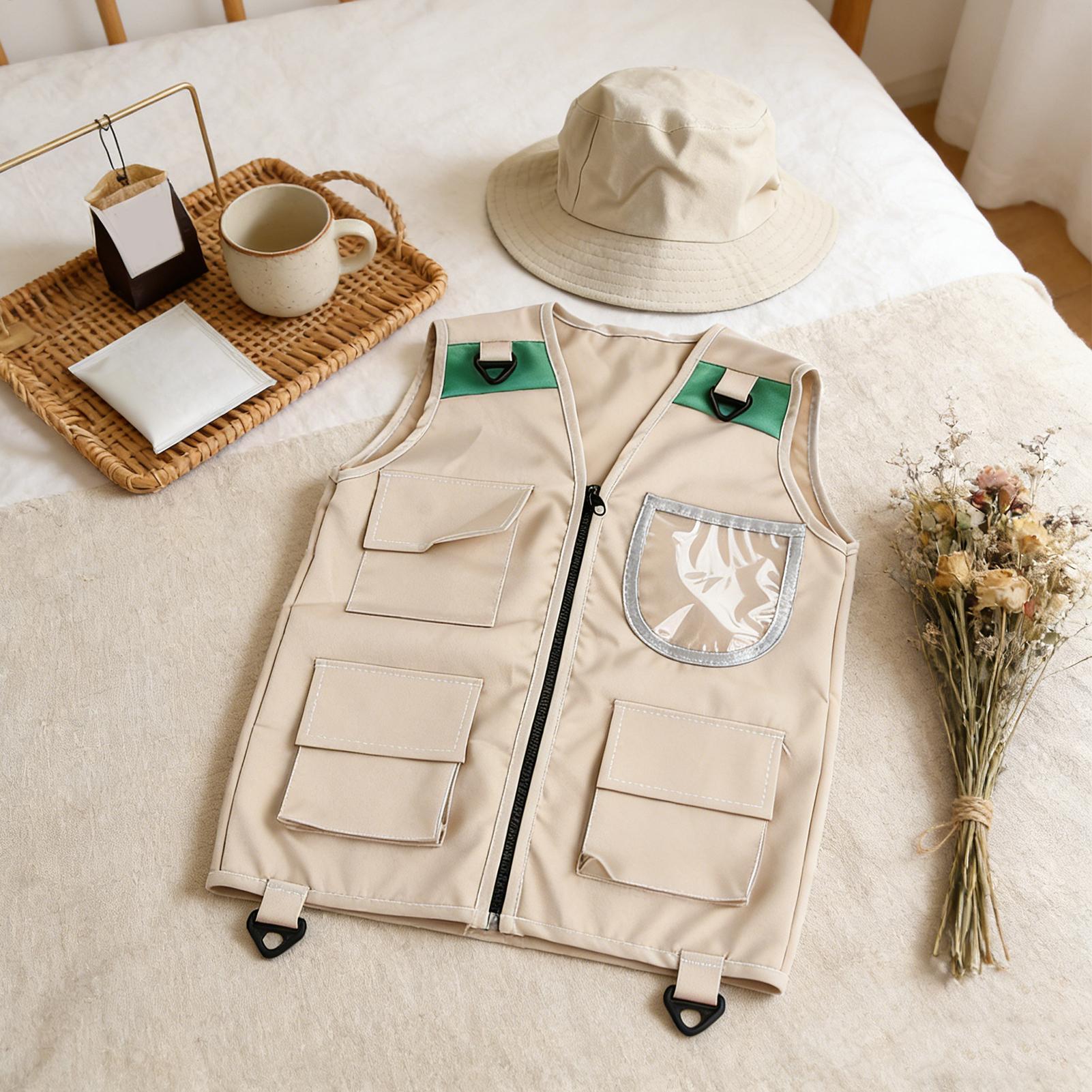 Kids Costume Vest Hat ,Nature  - Outdoor Adventure Activities For Kids reseña y precio