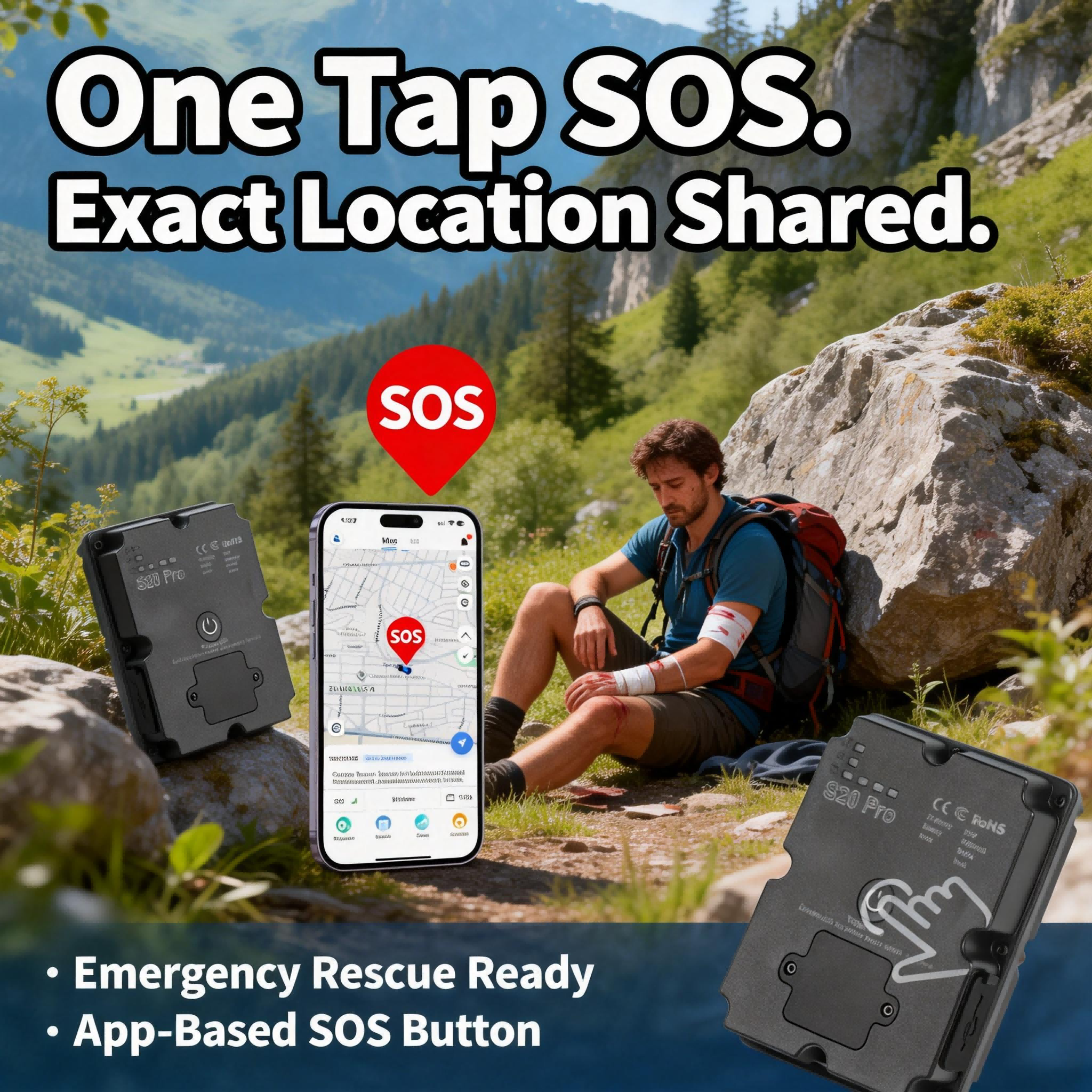 GPS Tracker for Hiking Backpac - Outdoor Adventure With No Backpack reseña y precio
