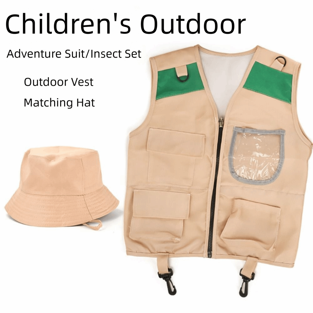 Multicolor Explorer Hat Vest C - Outdoor Adventure Kit For Kids reseña y precio