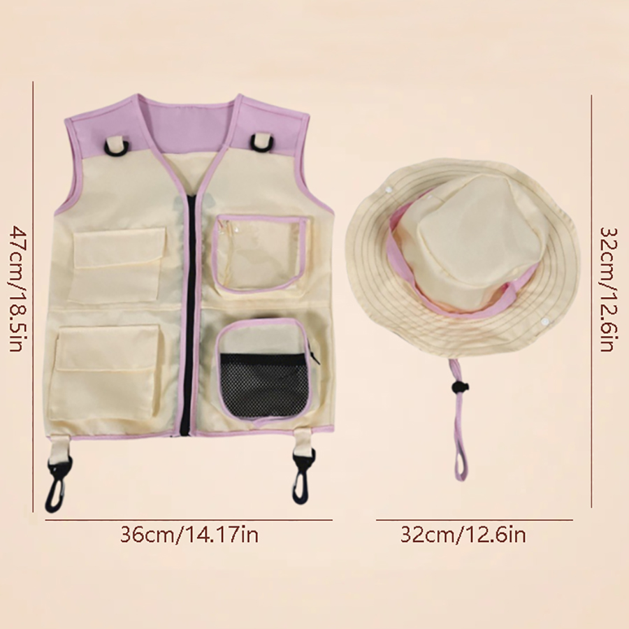 Children Explorer Vest Hat Sui - Outdoor Adventure Activities For Kids reseña y precio