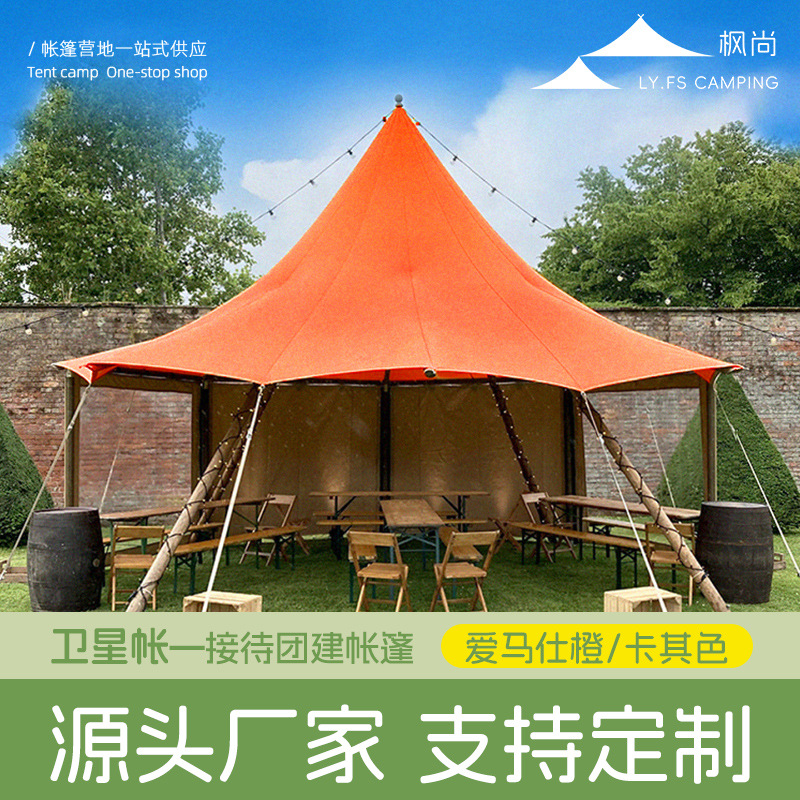 Double Layer Solid Wood Tent,  - Outdoor Adventure Resorts reseña y precio