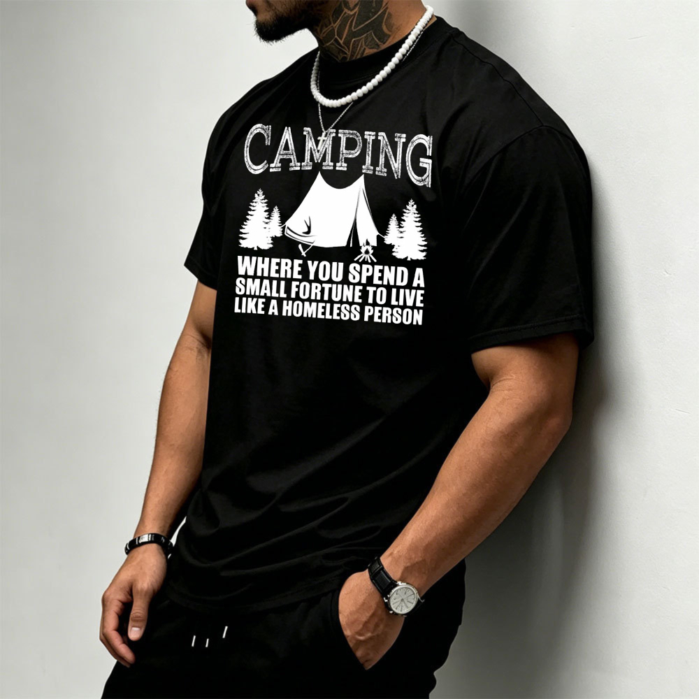 Camping Tent Pine Tree Graphic - Outdoor Adventure Quotes Short reseña y precio